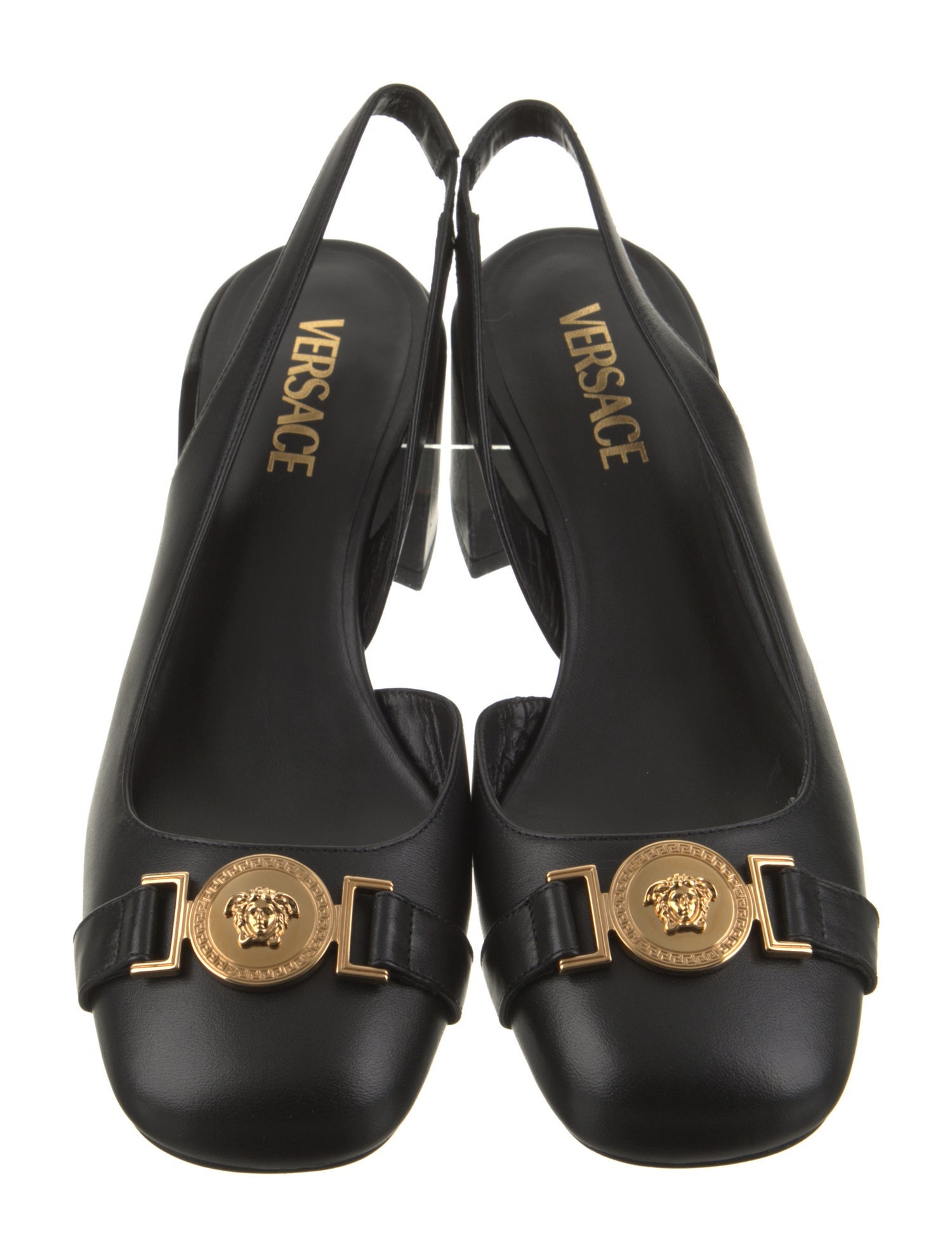 Versace Leather Slingback Pumps